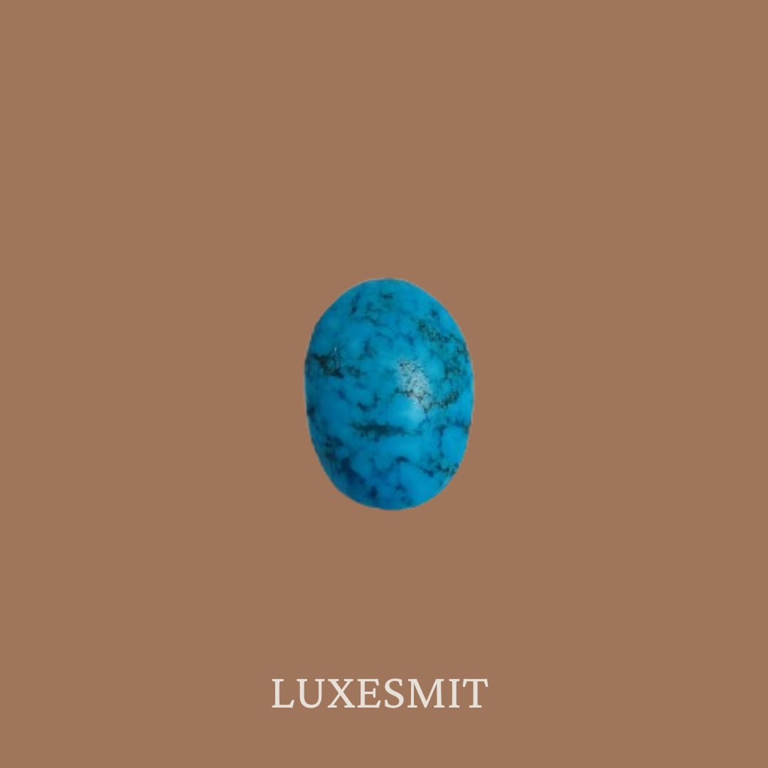 Irani Feroza (Natural Turquoise) – 6.80 Carats | Certified by IIG | Luxesmit