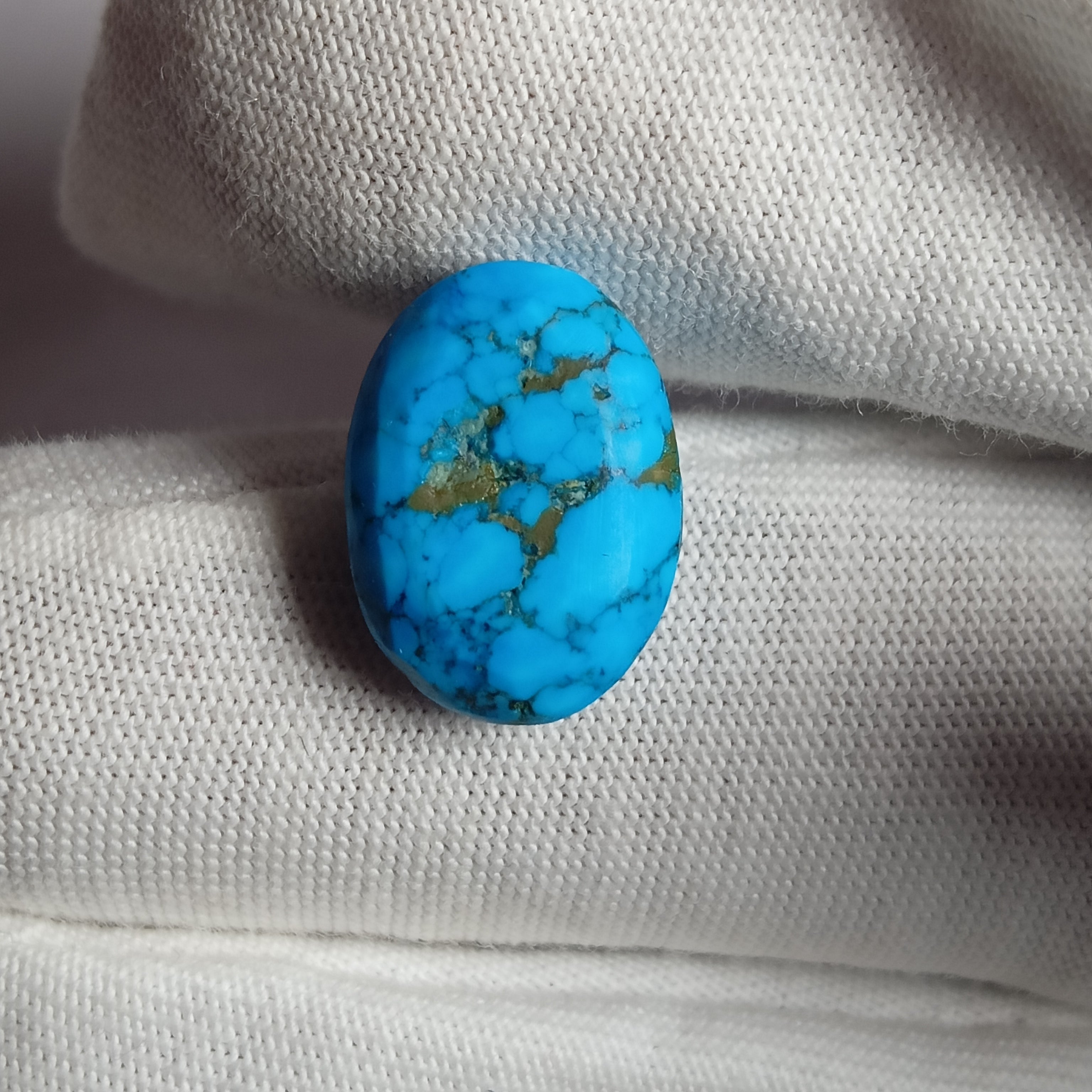 Irani Feroza (Natural Turquoise) – 6.80 Carats | Certified by IIG | Luxesmit