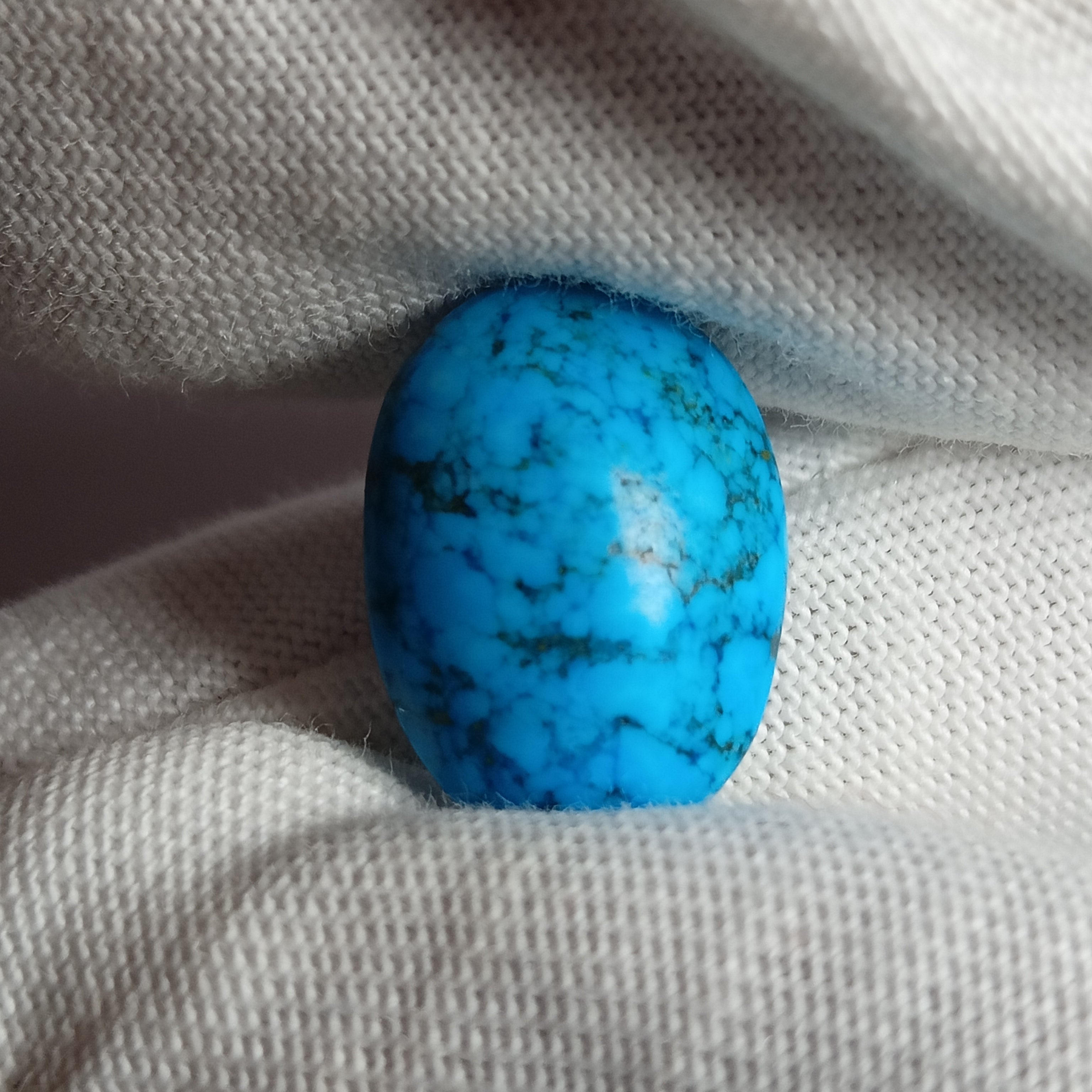 Irani Feroza (Natural Turquoise) – 6.80 Carats | Certified by IIG | Luxesmit