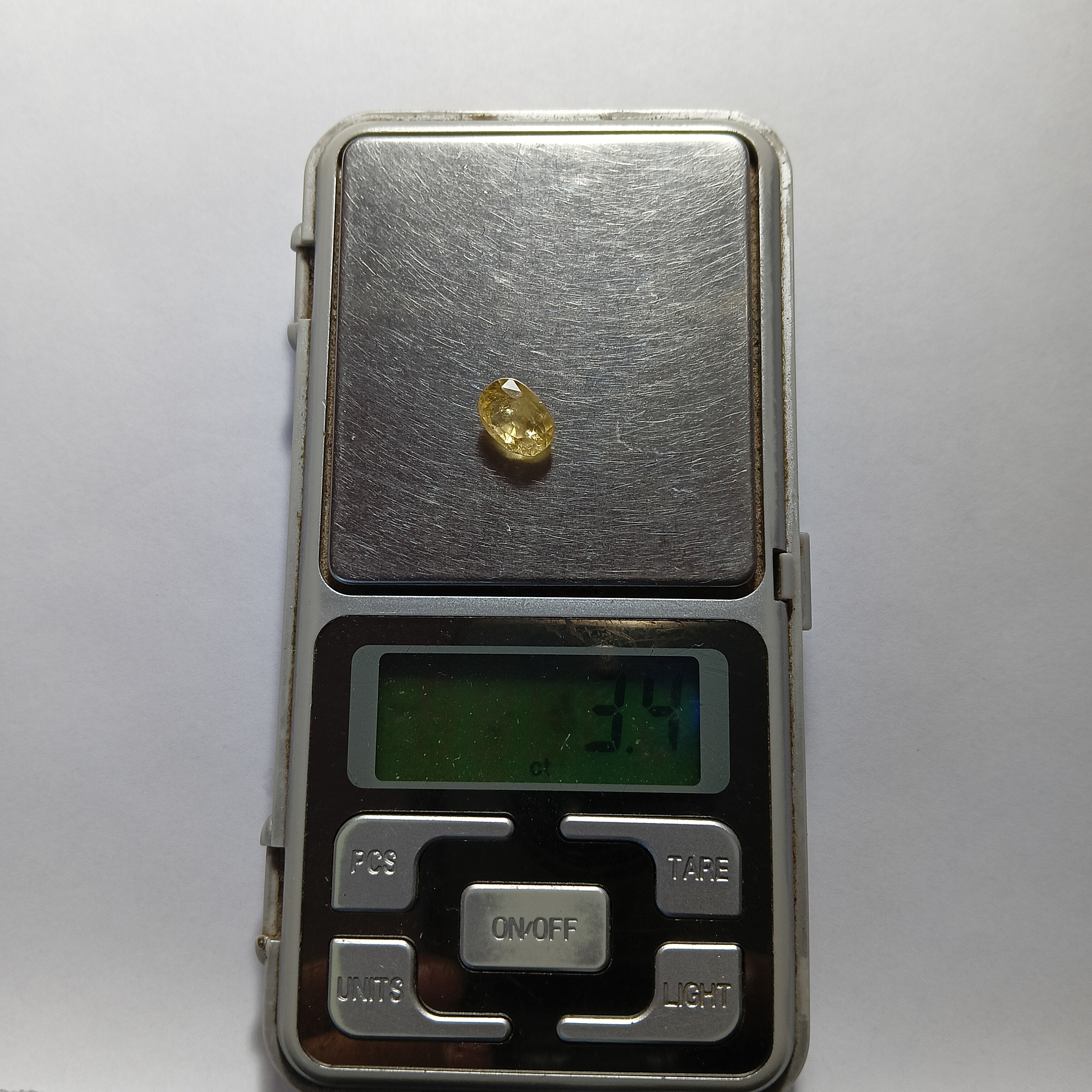 Natural Sri Lankan Ceylon Yellow Sapphire (Pukhraj) – 3.4 Carats | Certified Unheated Gemstone | IIG CERTIFIED