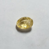 Natural Sri Lankan Ceylon Yellow Sapphire (Pukhraj) – 3.3 Carats | Certified Unheated Gemstone