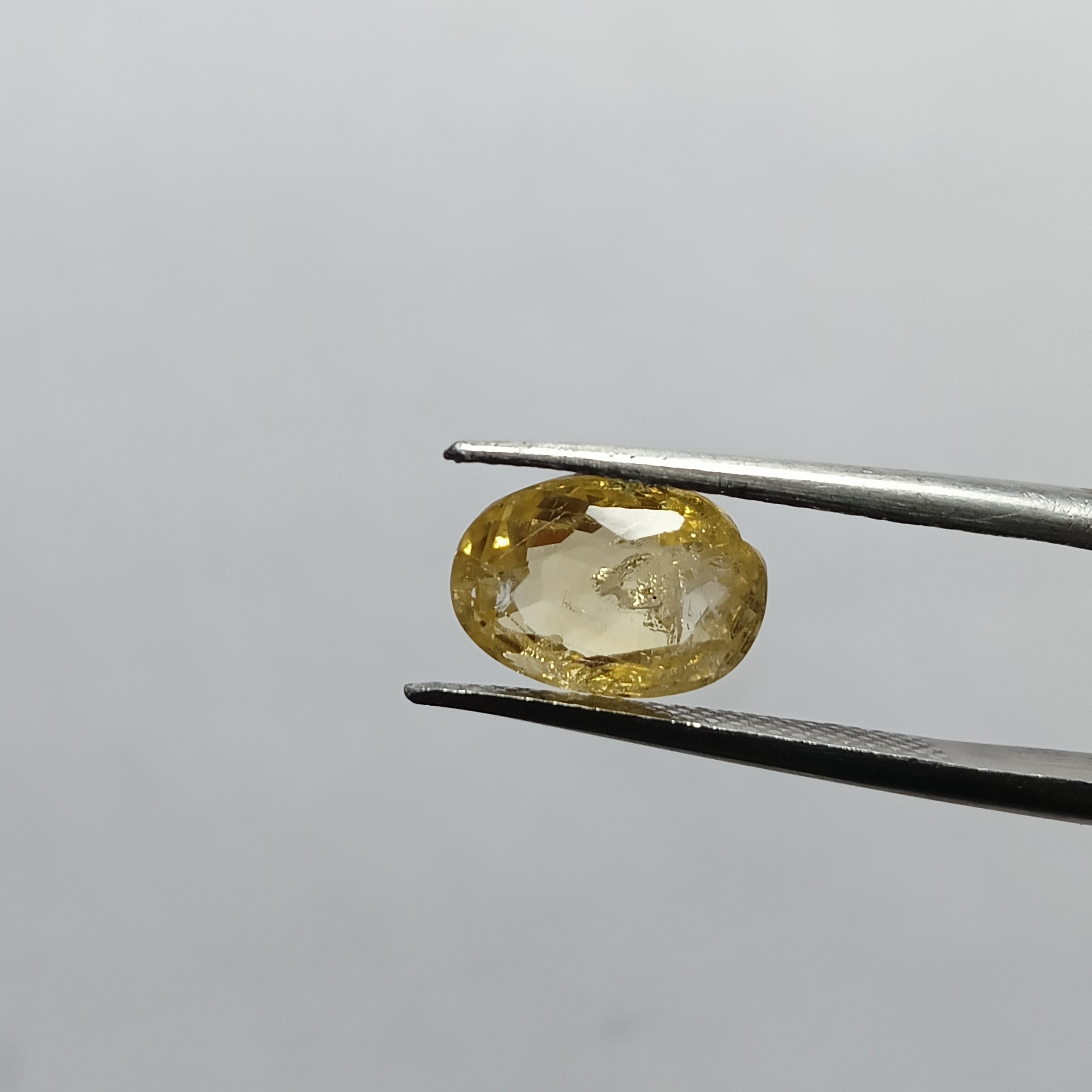Natural Sri Lankan Ceylon Yellow Sapphire (Pukhraj) – 3.3 Carats | Certified Unheated Gemstone