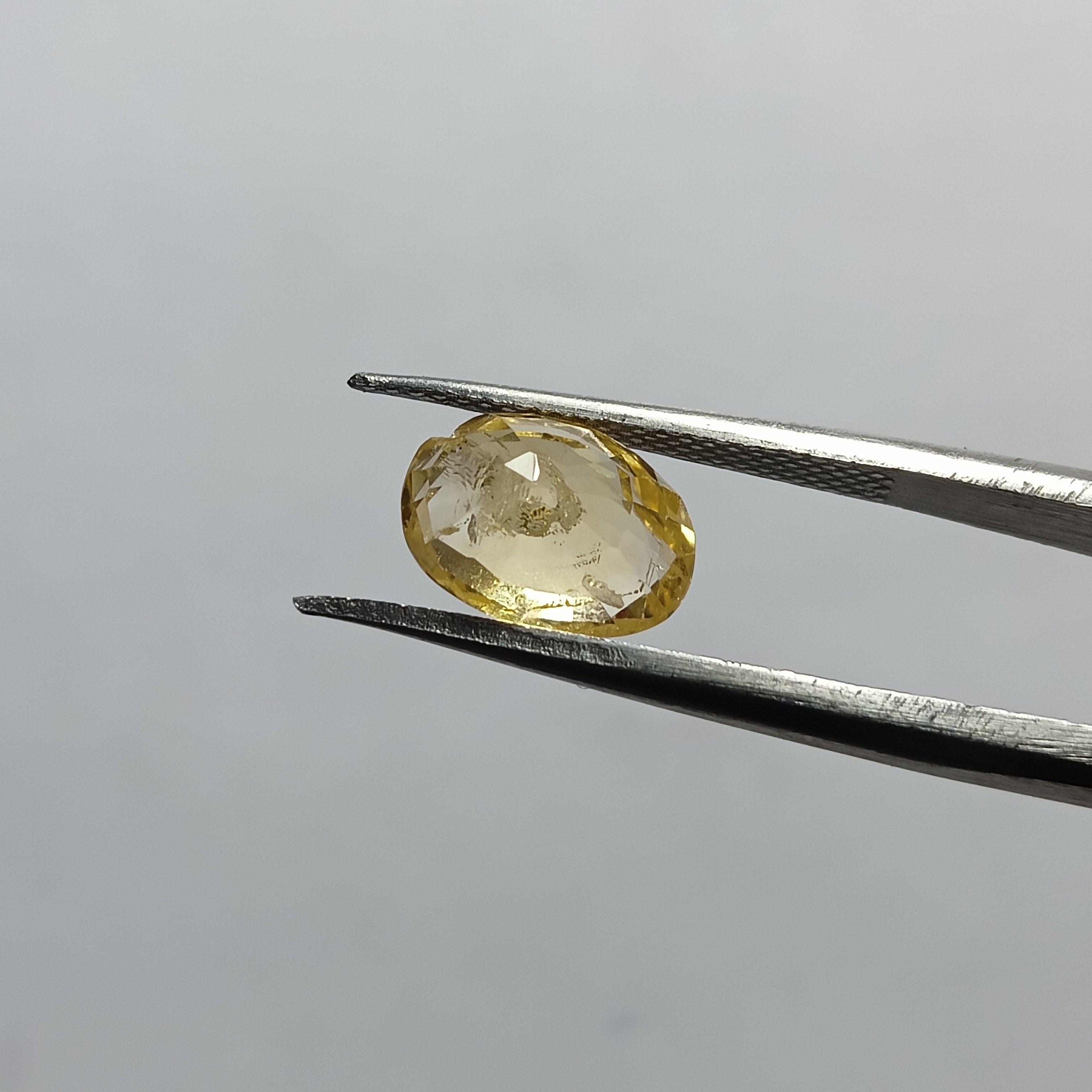 Natural Sri Lankan Ceylon Yellow Sapphire (Pukhraj) – 3.3 Carats | Certified Unheated Gemstone