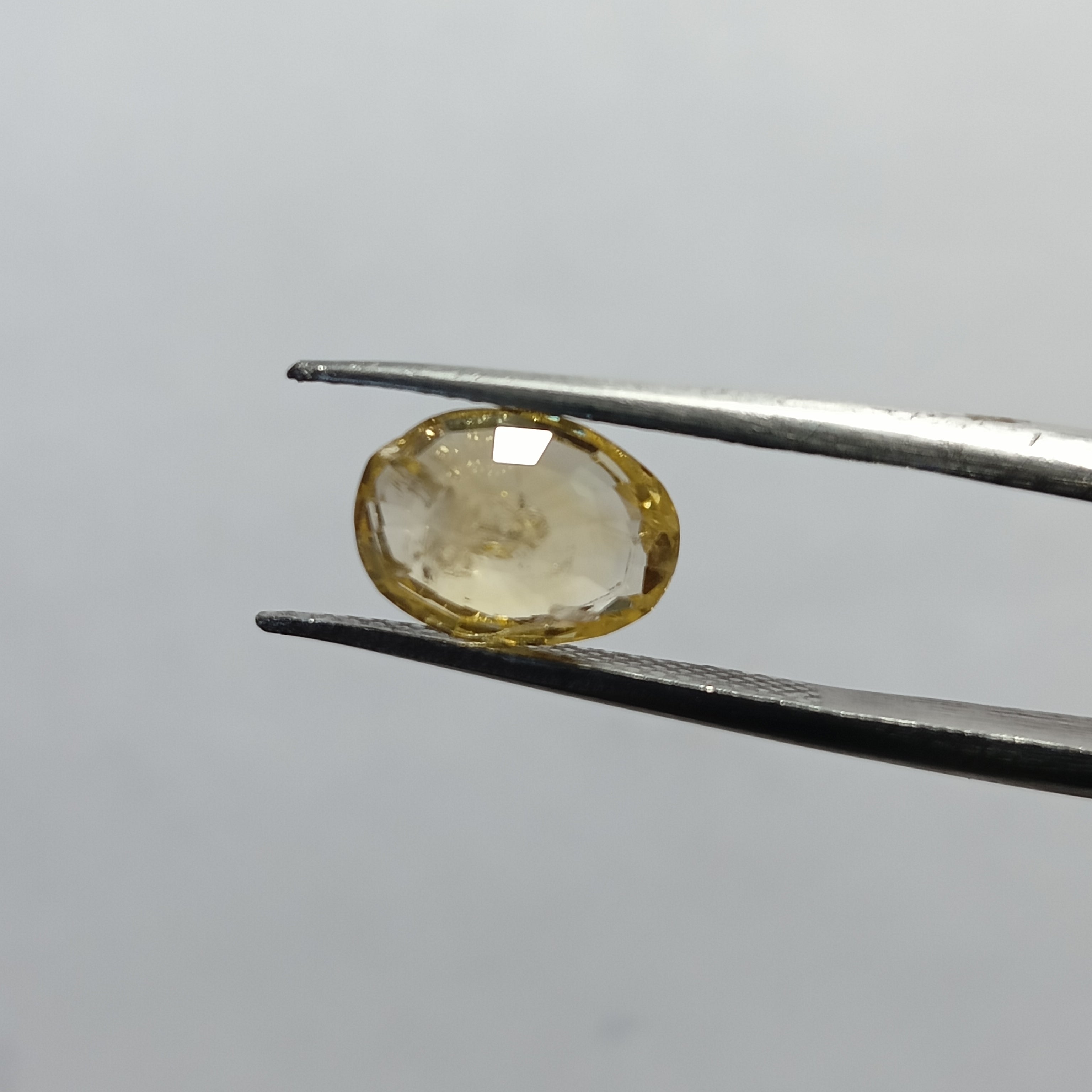 Natural Sri Lankan Ceylon Yellow Sapphire (Pukhraj) – 3.3 Carats | Certified Unheated Gemstone