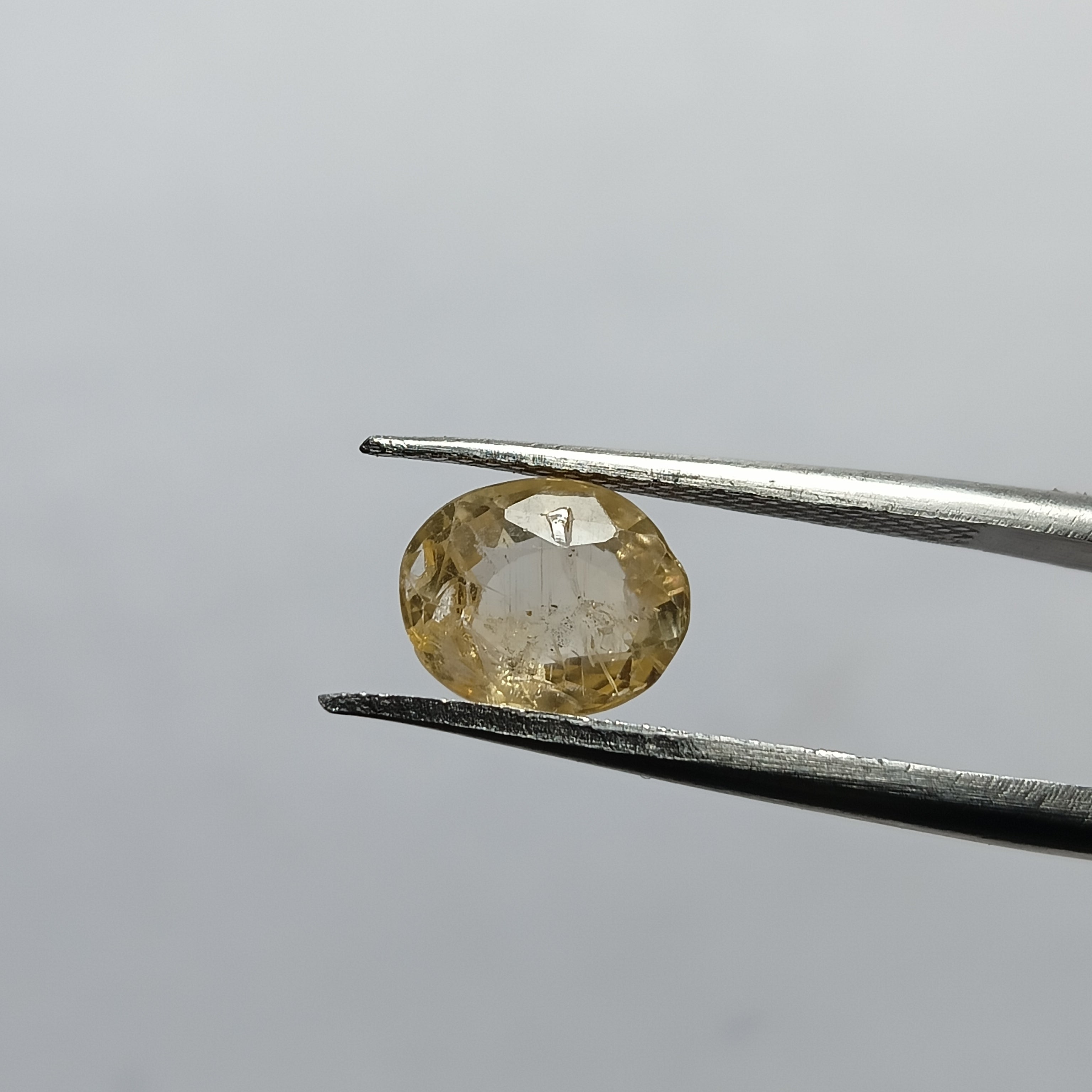 Natural Sri Lankan Ceylon Yellow Sapphire (Pukhraj) – 2.4 Carats | Certified Unheated Gemstone