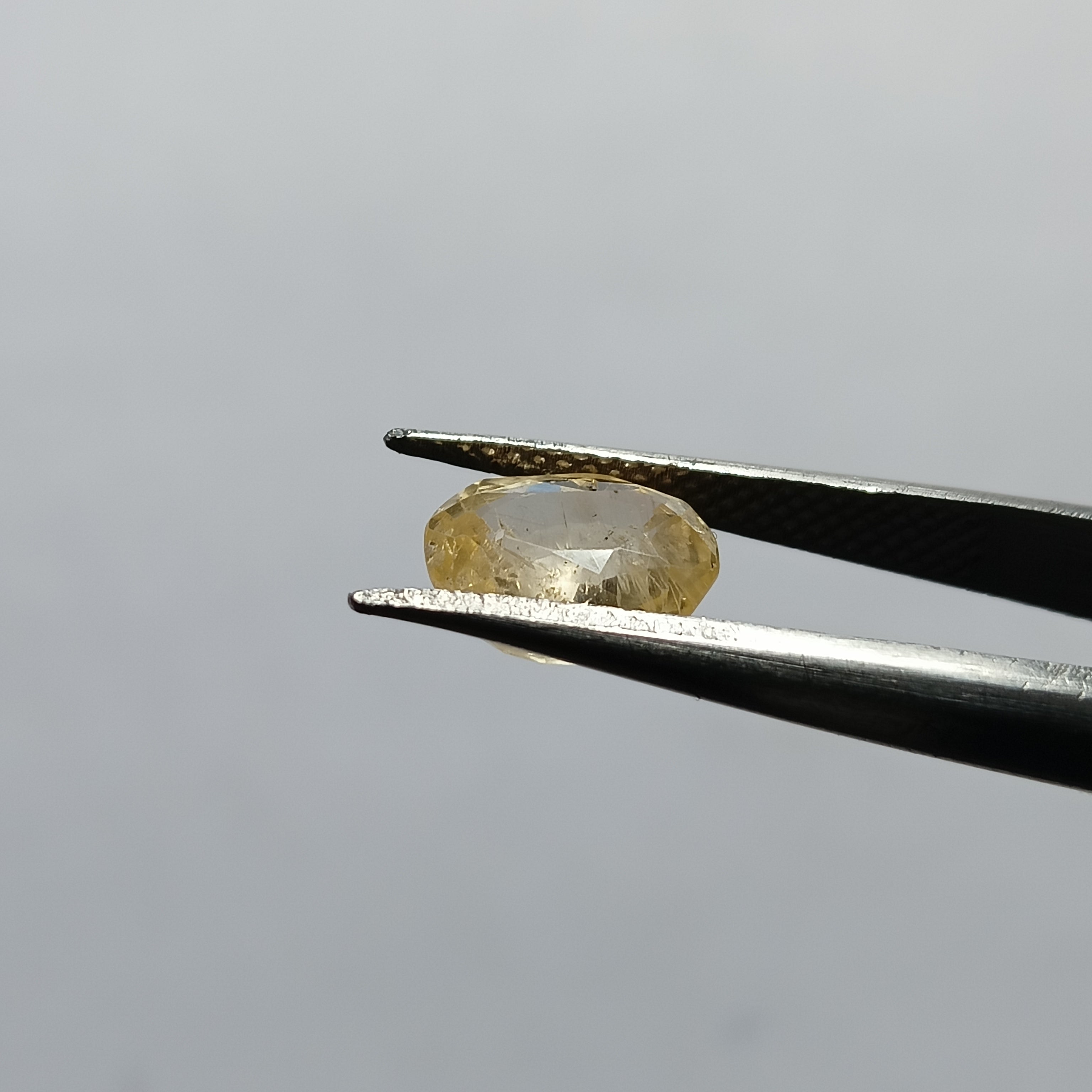 Natural Sri Lankan Ceylon Yellow Sapphire (Pukhraj) – 2.4 Carats | Certified Unheated Gemstone