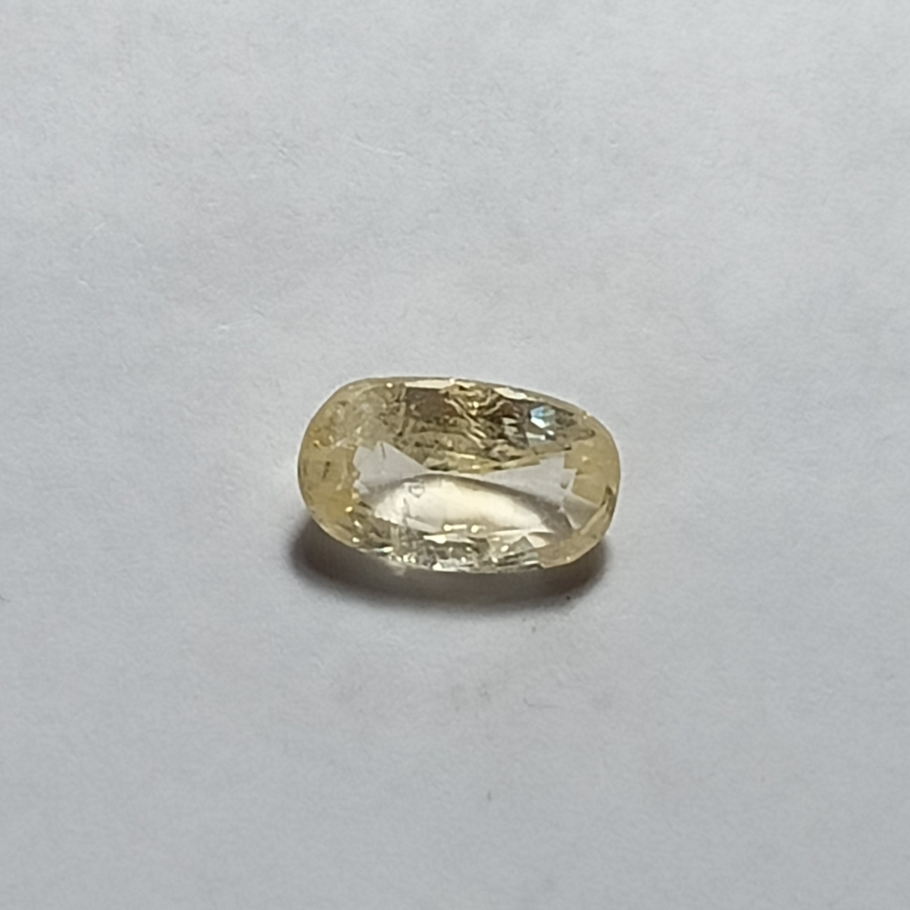 Natural Sri Lankan Ceylon Yellow Sapphire (Pukhraj) – 2.3 Carats | Certified Unheated Gemstone