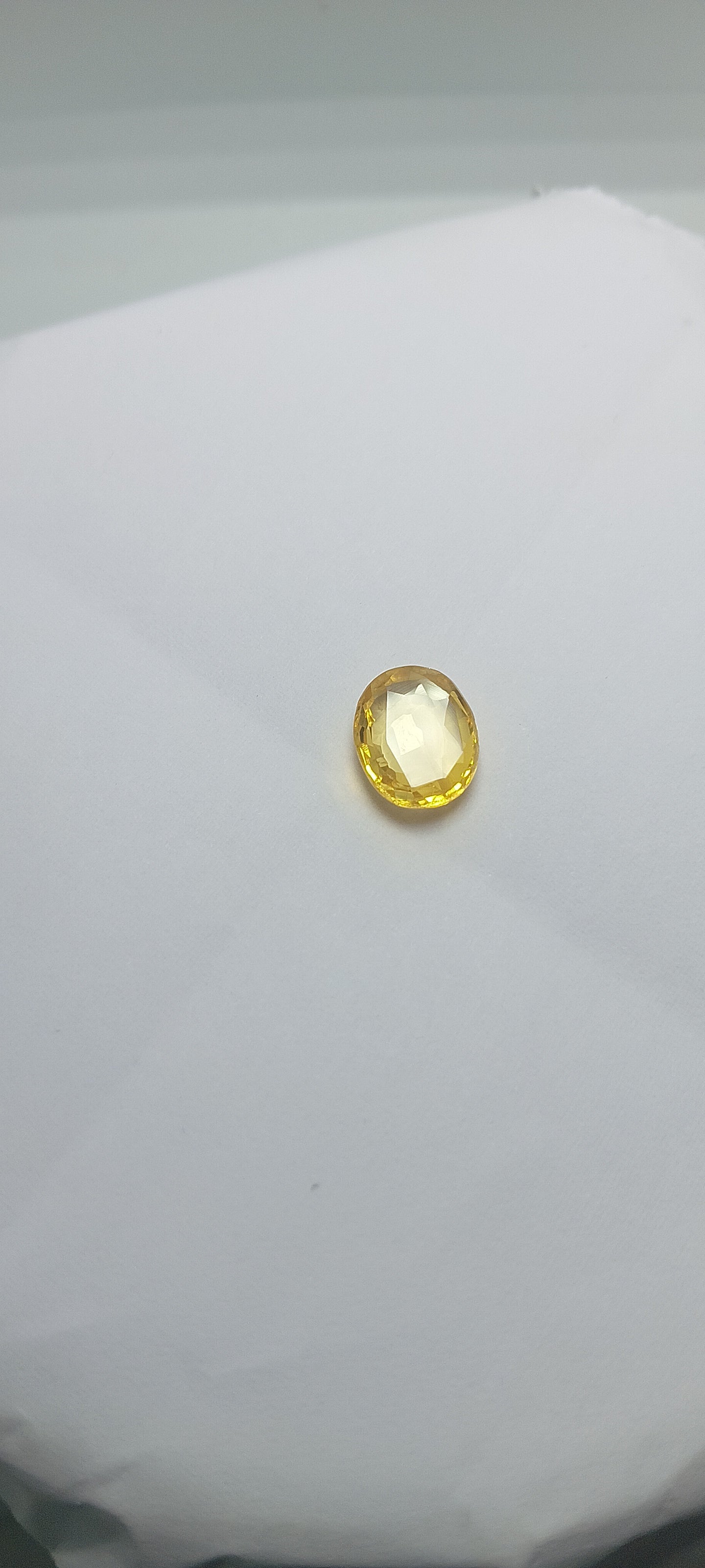Natural Yellow Sapphire (Pukhraj) – 3.10 Cts | Top Quality | Sri Lankan Gemstone | Unheated & Certified