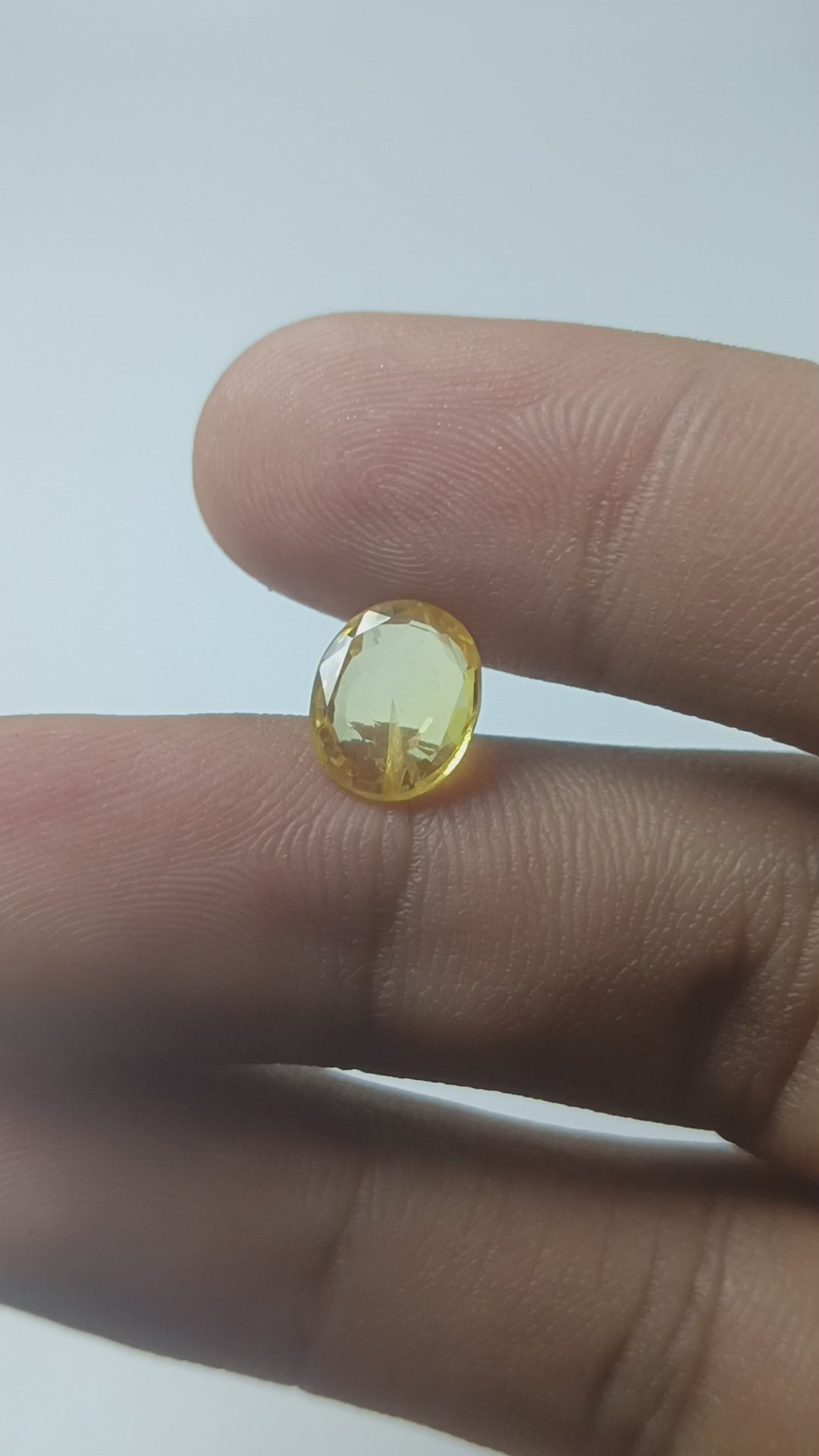Natural Yellow Sapphire (Pukhraj) – 3.10 Cts | Top Quality | Sri Lankan Gemstone | Unheated & Certified